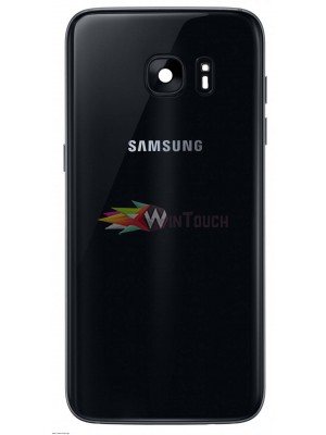 Καπάκι Μπαταρίας Samsung SM-G935F Galaxy S7 Edge Μαύρο με Ταινία, Grade A Ανταλλακτικά